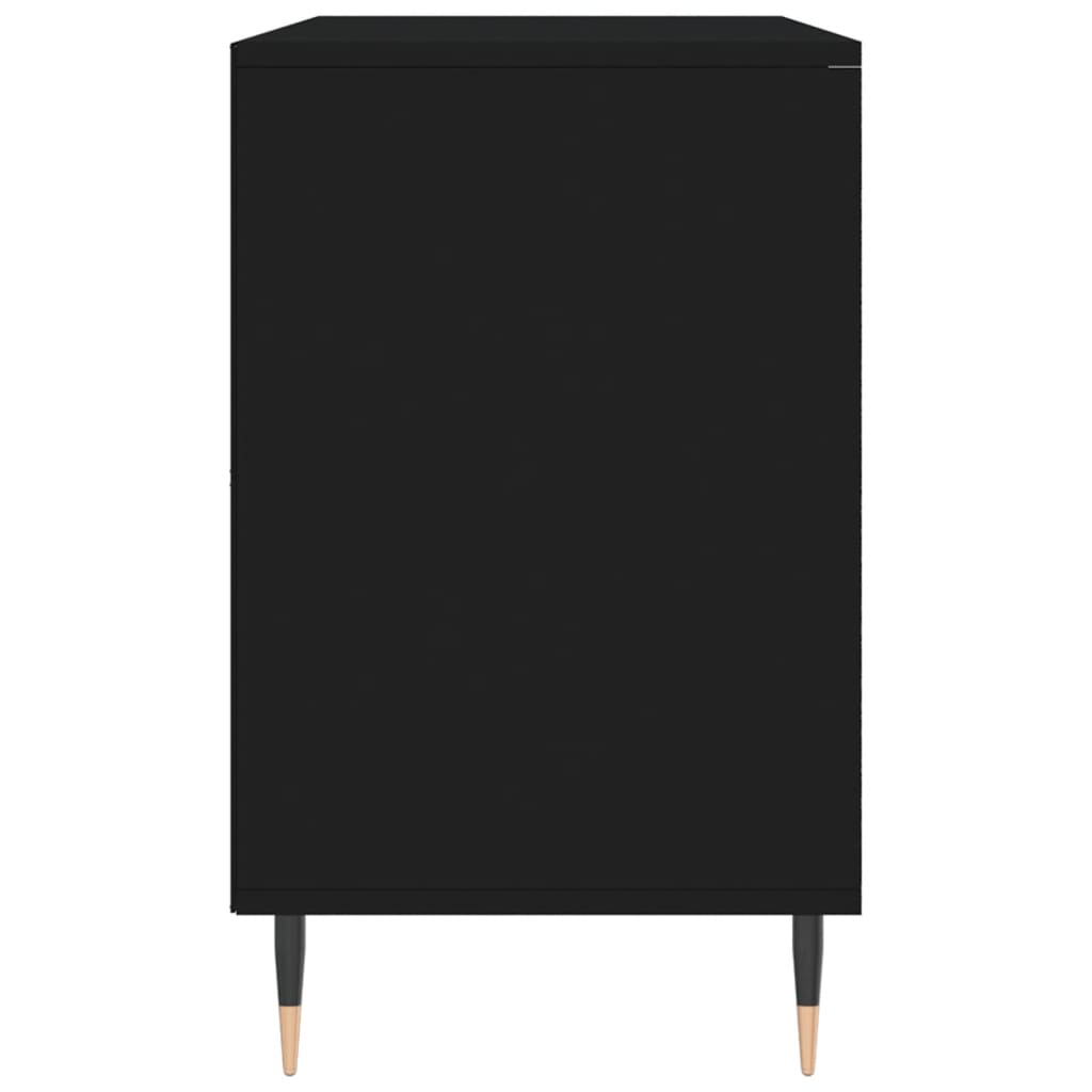Skoskap svart 102x36x60 cm konstruert tre