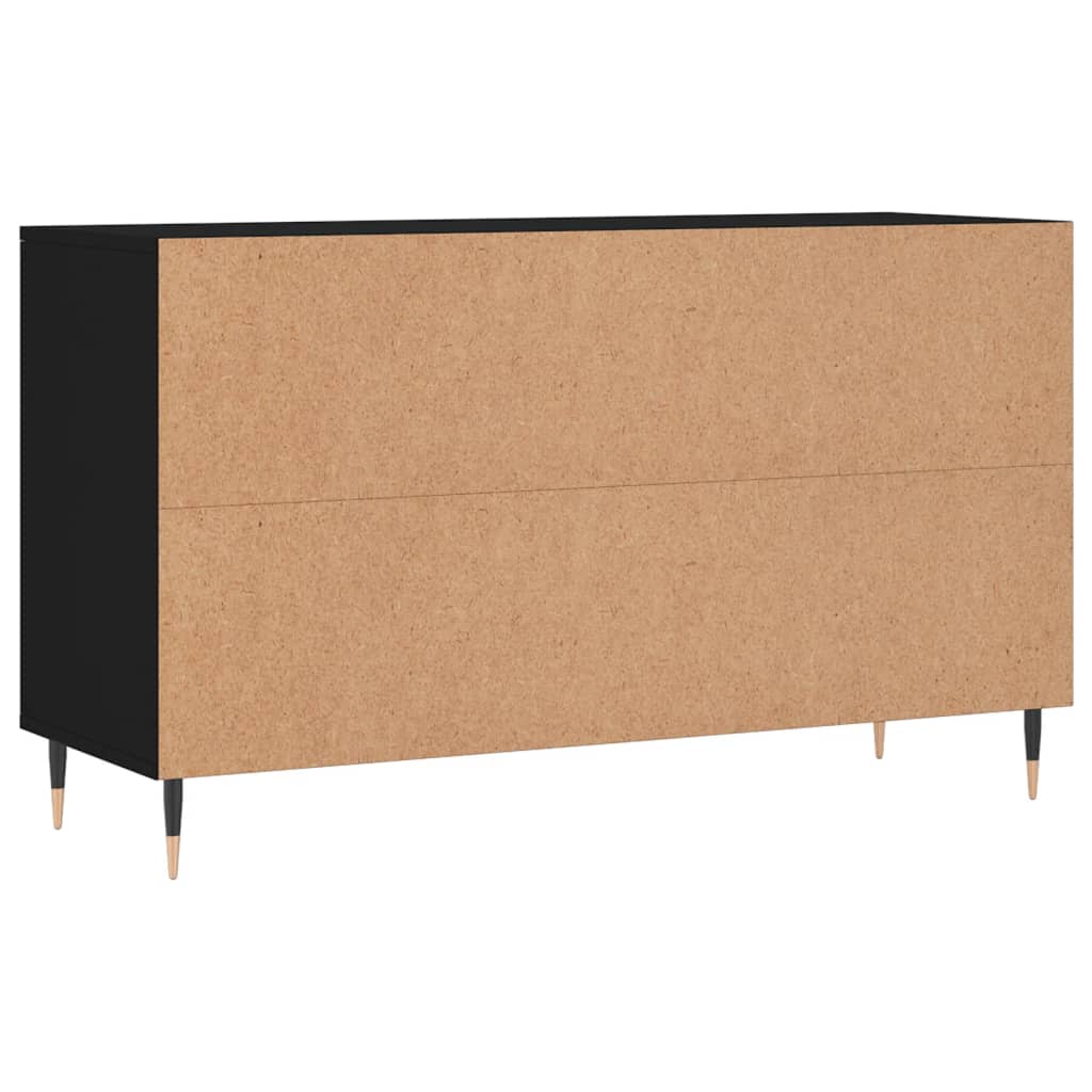 Skoskap svart 102x36x60 cm konstruert tre