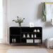 Skoskap svart 102x36x60 cm konstruert tre
