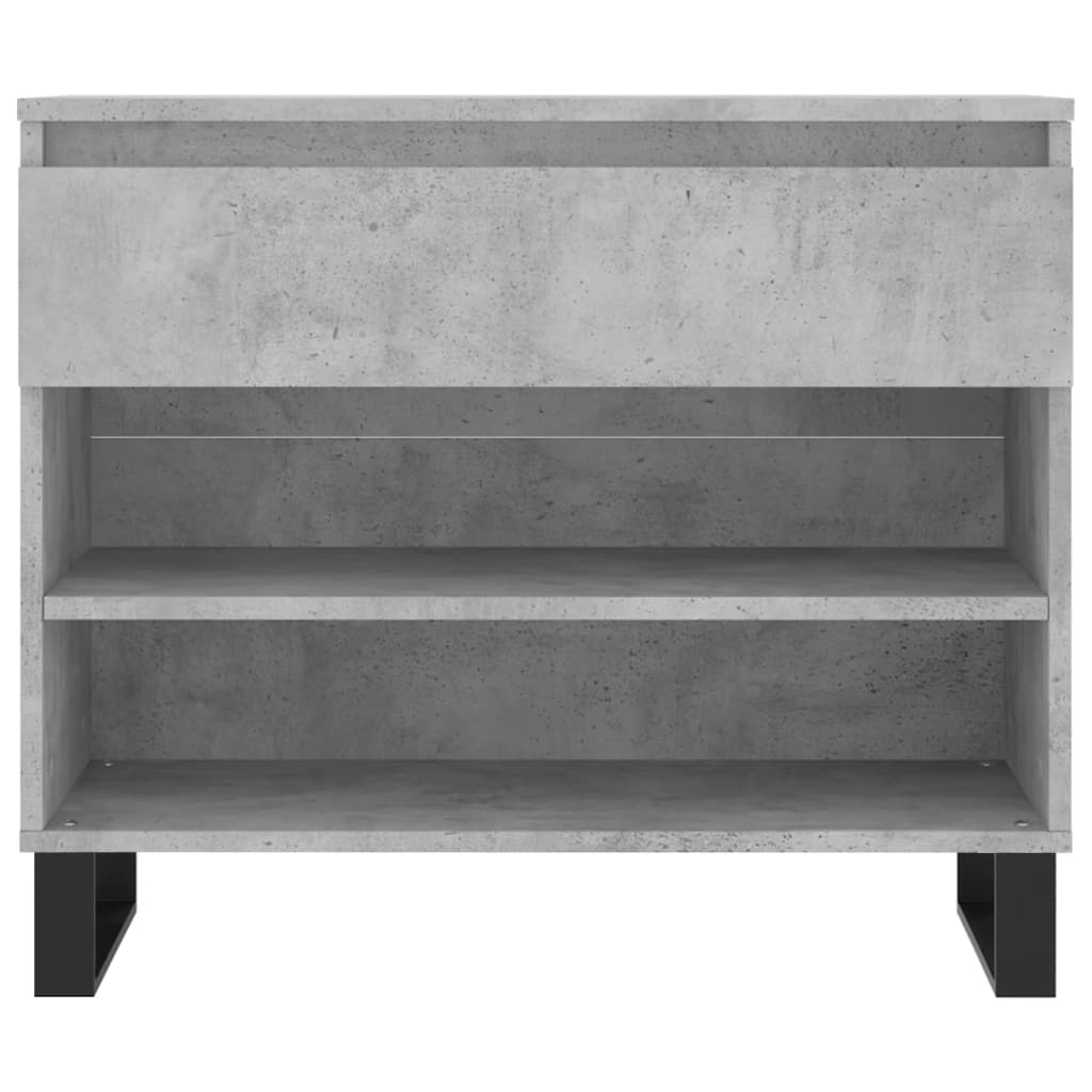 Skoskap betonggrå 70x36x60 cm konstruert tre