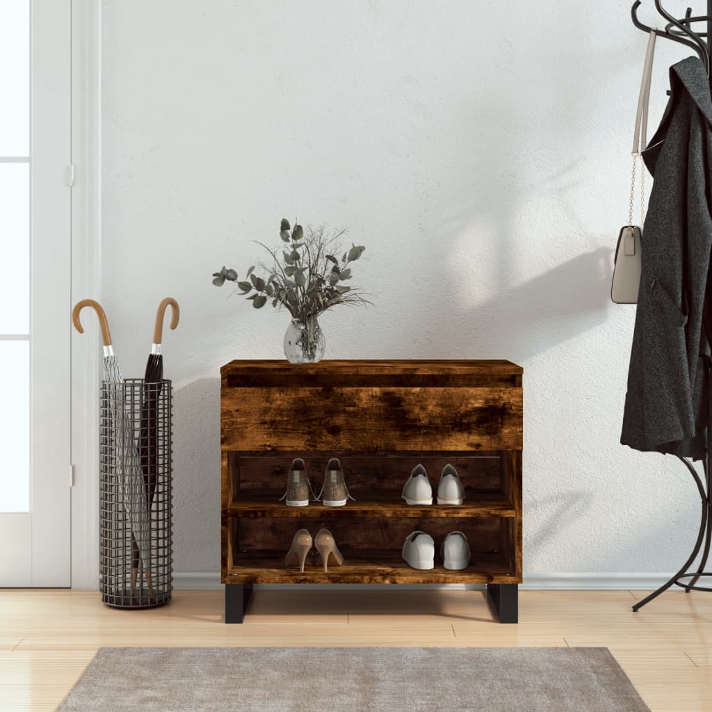 Skoskap røkt eik 70x36x60 cm konstruert tre