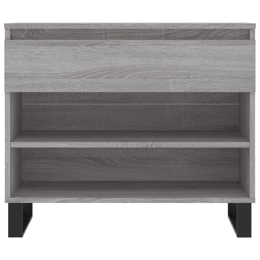 Skoskap grå sonoma 70x36x60 cm konstruert tre vidaXL