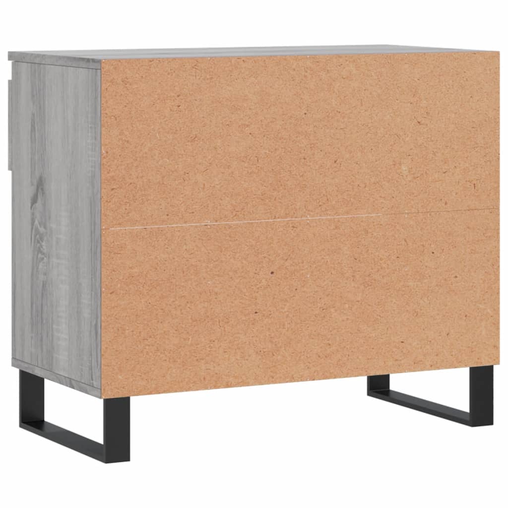 Skoskap grå sonoma 70x36x60 cm konstruert tre vidaXL