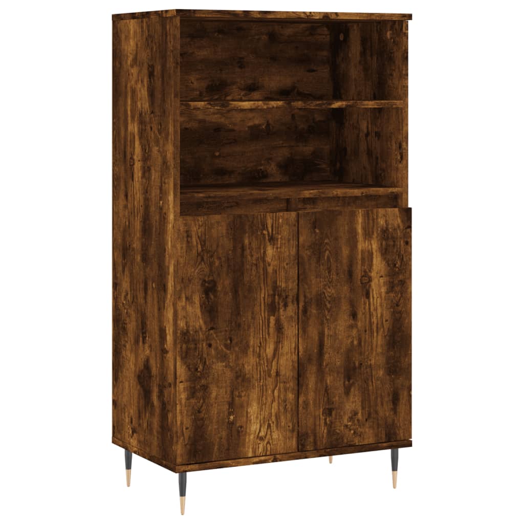 Highboard røkt eik 60x36x110 cm konstruert tre