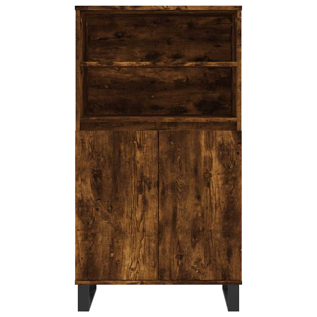 Highboard røkt eik 60x36x110 cm konstruert tre
