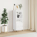 Highboard hvit 40x36x110 cm konstruert tre