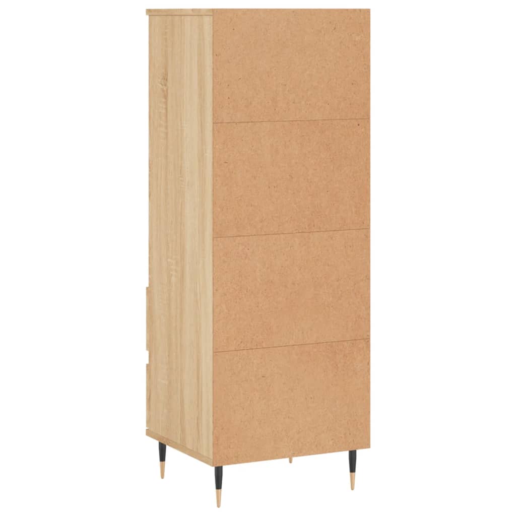 Highboard sonoma eik 40x36x110 cm konstruert tre