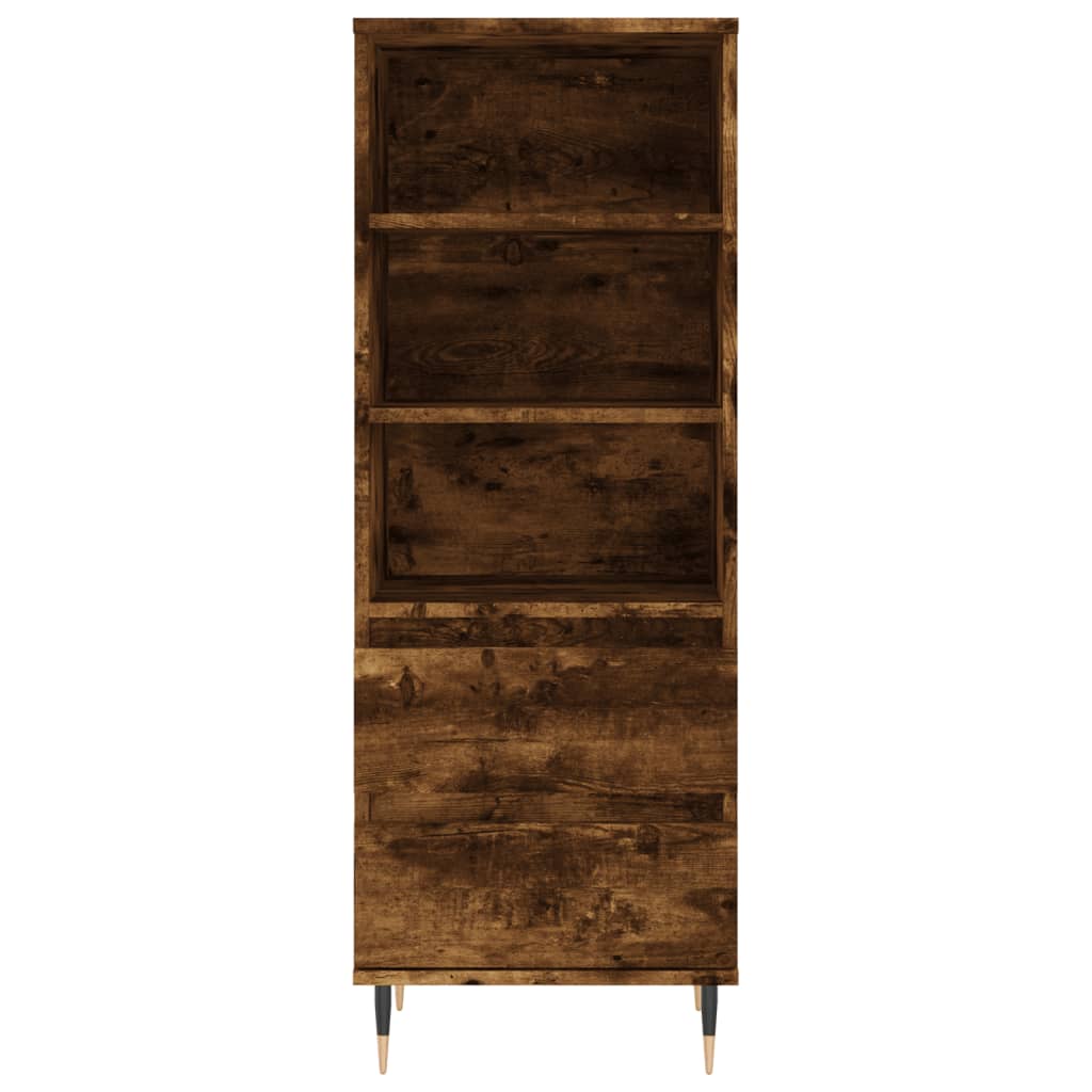 Highboard røkt eik 40x36x110 cm konstruert tre