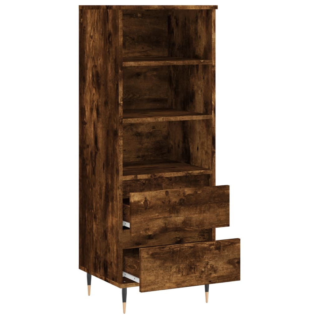 Highboard røkt eik 40x36x110 cm konstruert tre
