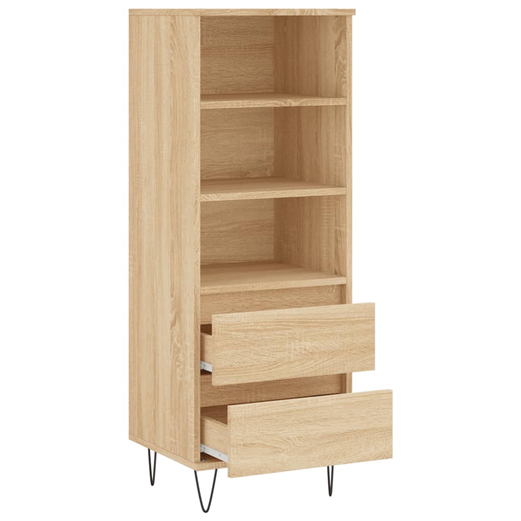 Highboard sonoma eik 40x36x110 cm konstruert tre