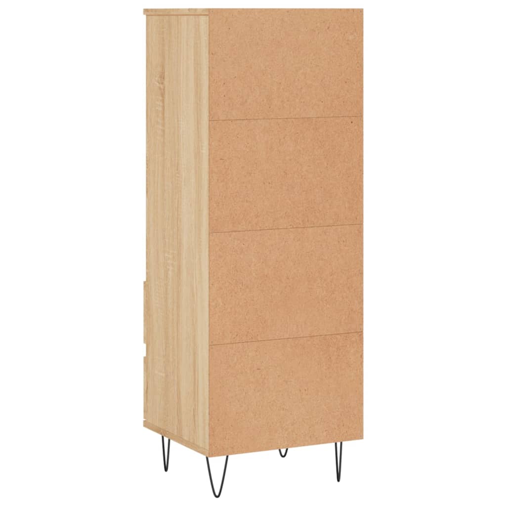 Highboard sonoma eik 40x36x110 cm konstruert tre