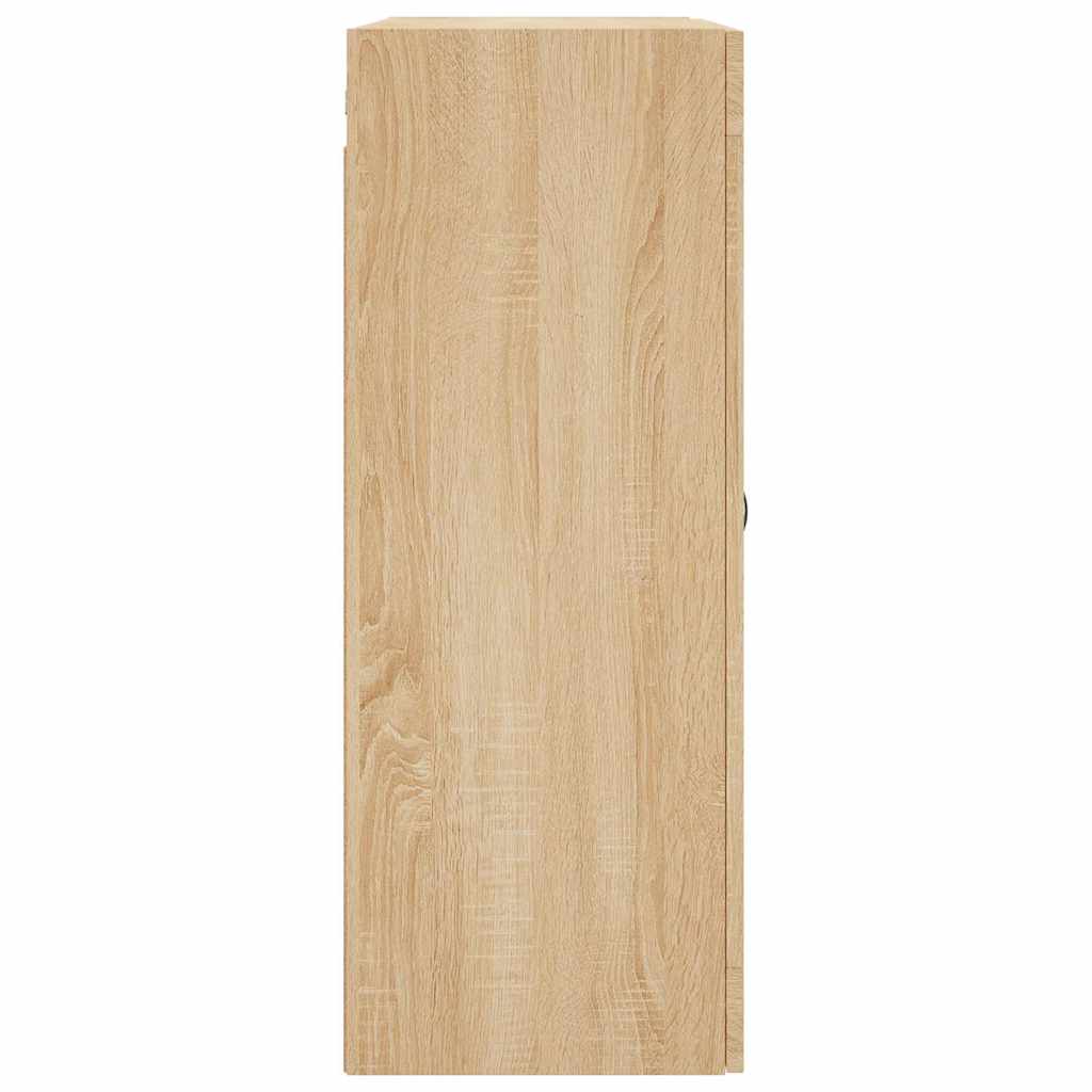 Veggskap sonoma eik 69,5x34x90 cm konstruert tre vidaXL