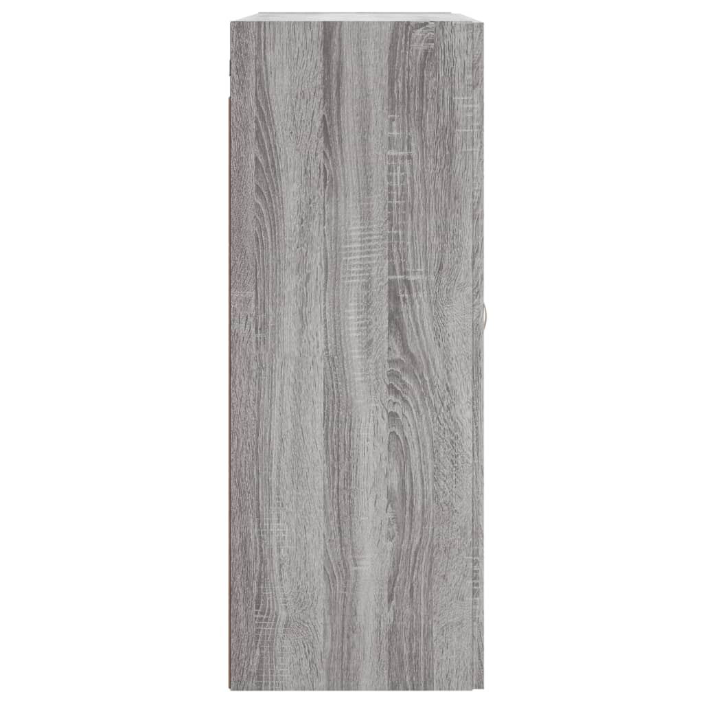 Veggskap grå sonoma 69,5x34x90 cm konstruert tre