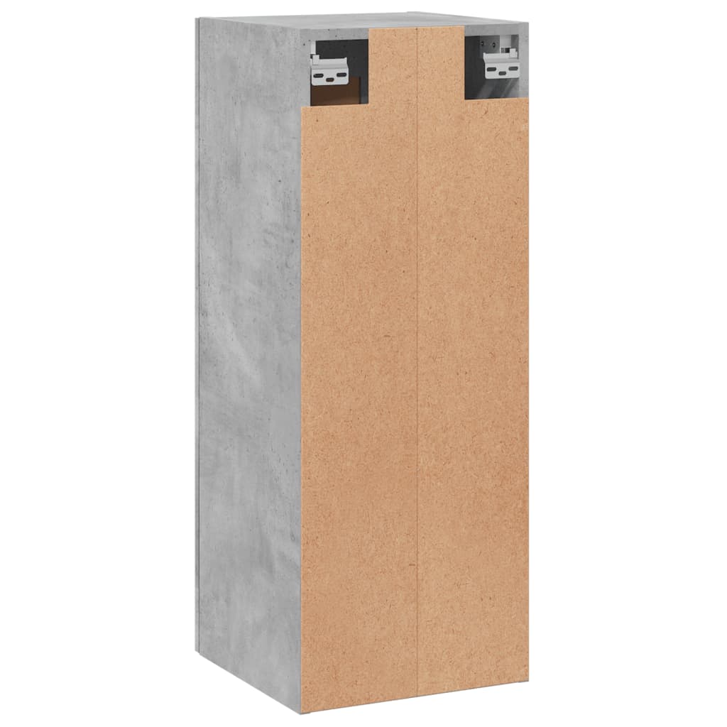 Veggskap betonggrå 34,5x34x90 cm konstruert tre vidaXL