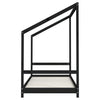 Barnesengeramme svart 90x200 cm heltre furu