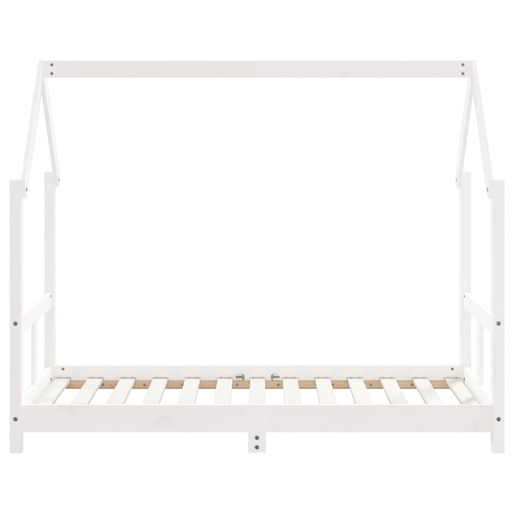 Barnesengeramme hvit 80x160 cm heltre furu