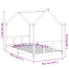 Barnesengeramme 90x190 cm heltre furu