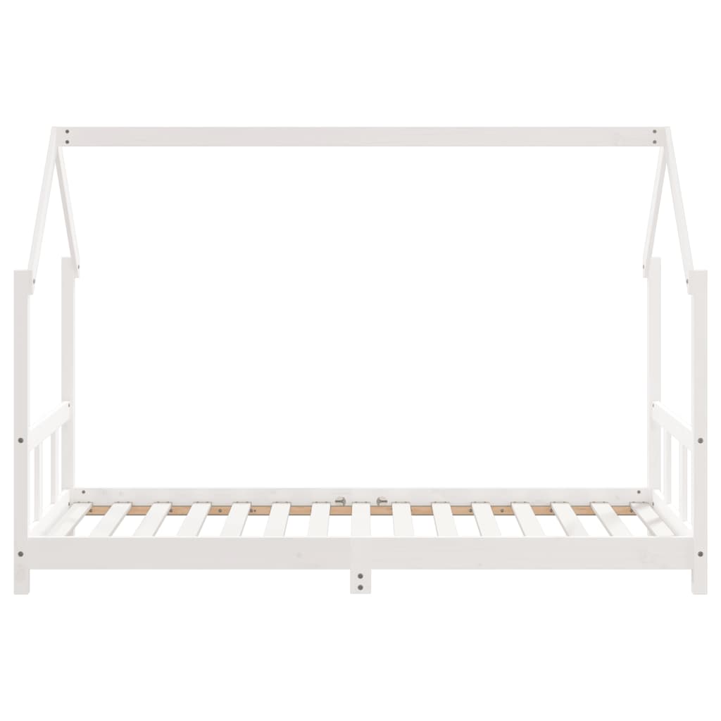 Barnesengeramme hvit 90x190 cm heltre furu