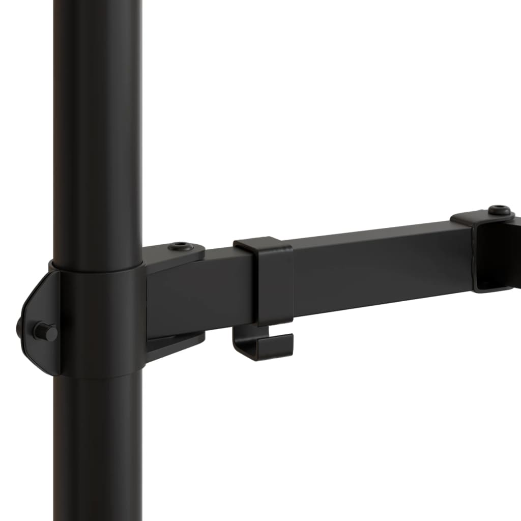 Skjermfeste svart stål VESA 75/100 mm