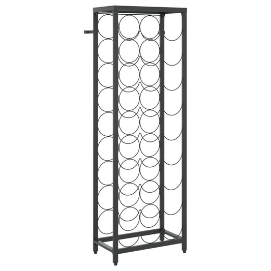 Vinstativ for 27 flasker svart 34x18x100 cm smijern