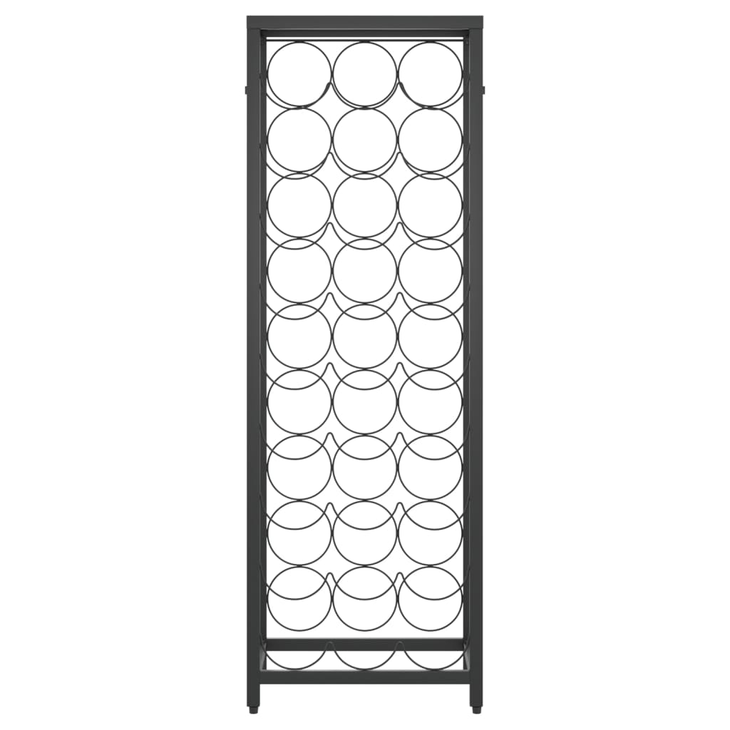 Vinstativ for 27 flasker svart 34x18x100 cm smijern