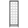 Vinstativ for 27 flasker svart 34x18x100 cm smijern