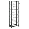 Vinstativ for 27 flasker svart 34x18x100 cm smijern