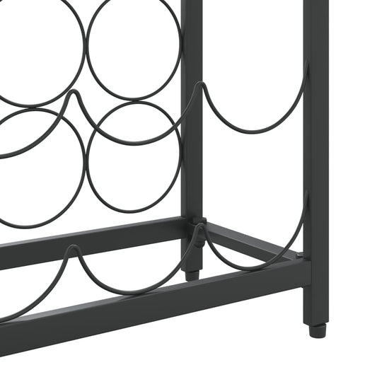 Vinstativ for 27 flasker svart 34x18x100 cm smijern