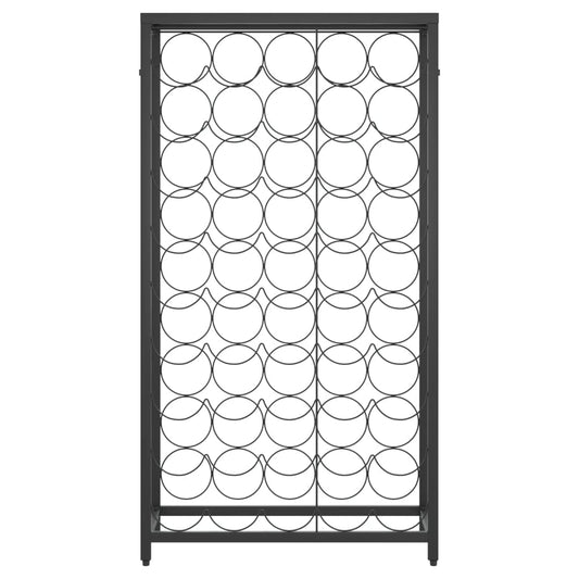 Vinstativ for 45 flasker svart 54x18x100 cm smijern