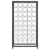 Vinstativ for 45 flasker svart 54x18x100 cm smijern