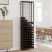 Vinstativ for 95 flasker svart 54x18x200 cm smijern