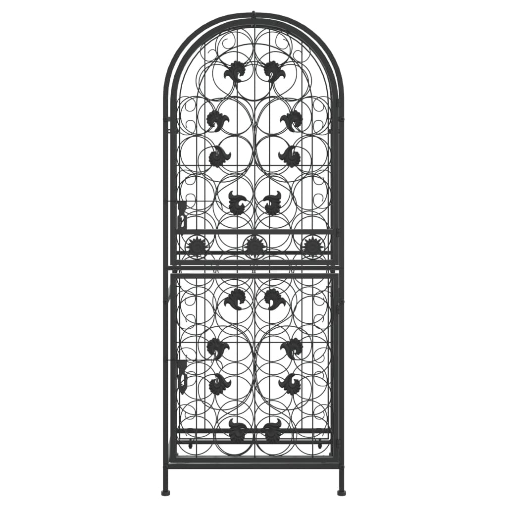 Vinstativ for 41 flasker svart 45x36x120 cm smijern