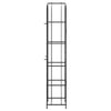 Vinstativ for 73 flasker svart 45x36x200 cm smijern