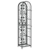 Vinstativ for 73 flasker svart 45x36x200 cm smijern