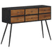 Konsollbord med skuffer 116x30x76 cm gjenvunnet heltre teak