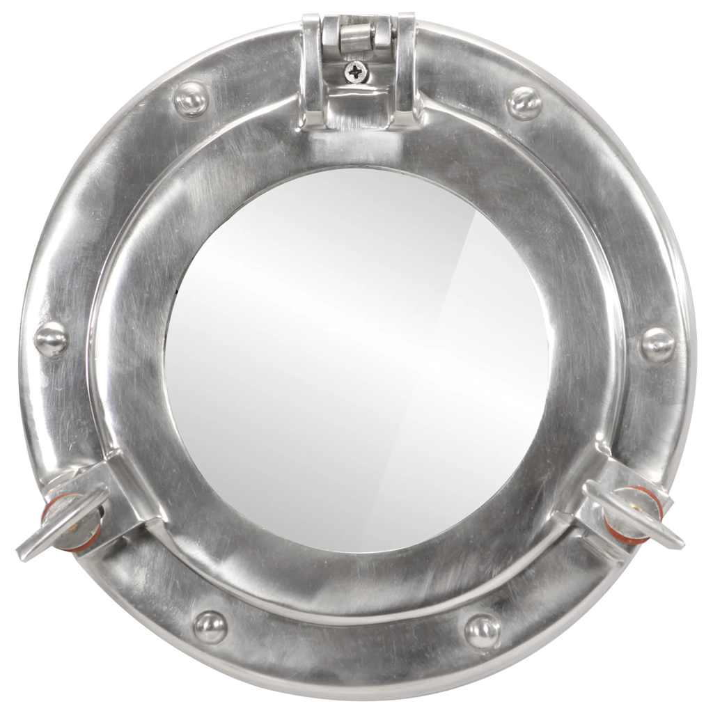 Kuøyespeil vegghengt Φ23 cm aluminium og glass