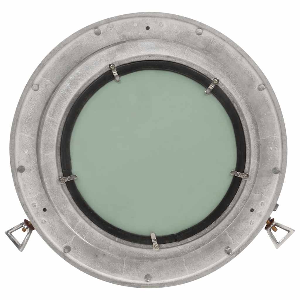 Kuøyespeil vegghengt Φ38 cm aluminium og glass