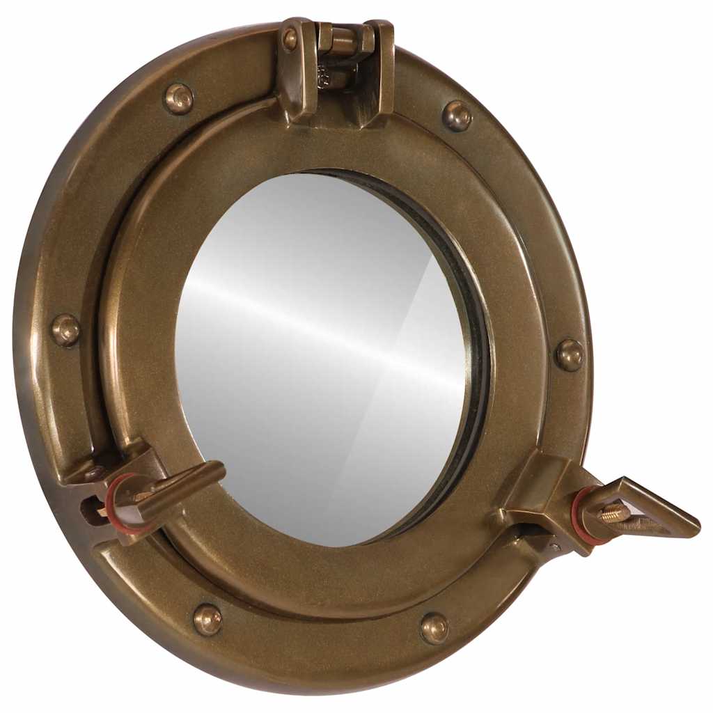 Kuøyespeil vegghengt Φ23 cm aluminium og glass