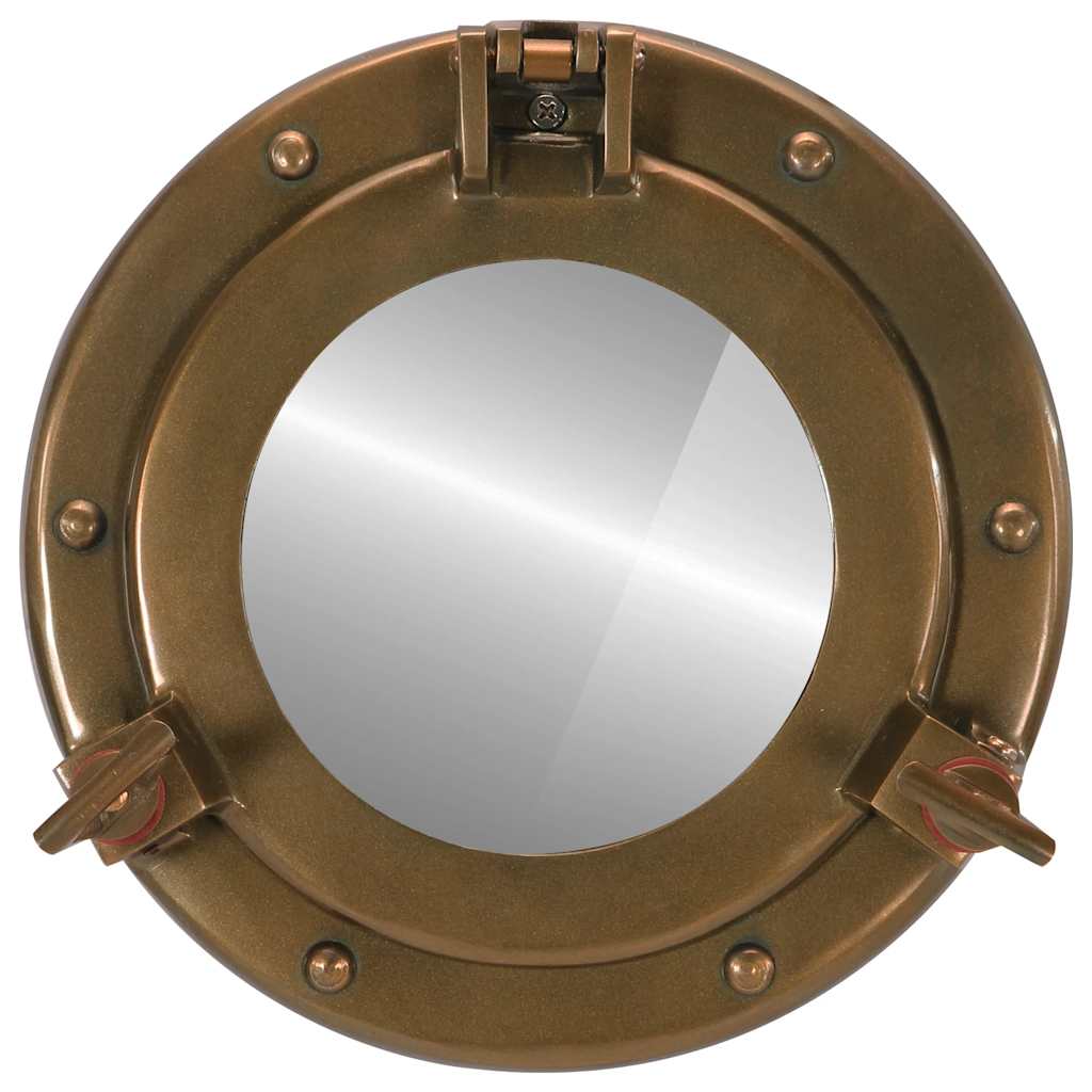 Kuøyespeil vegghengt Φ23 cm aluminium og glass