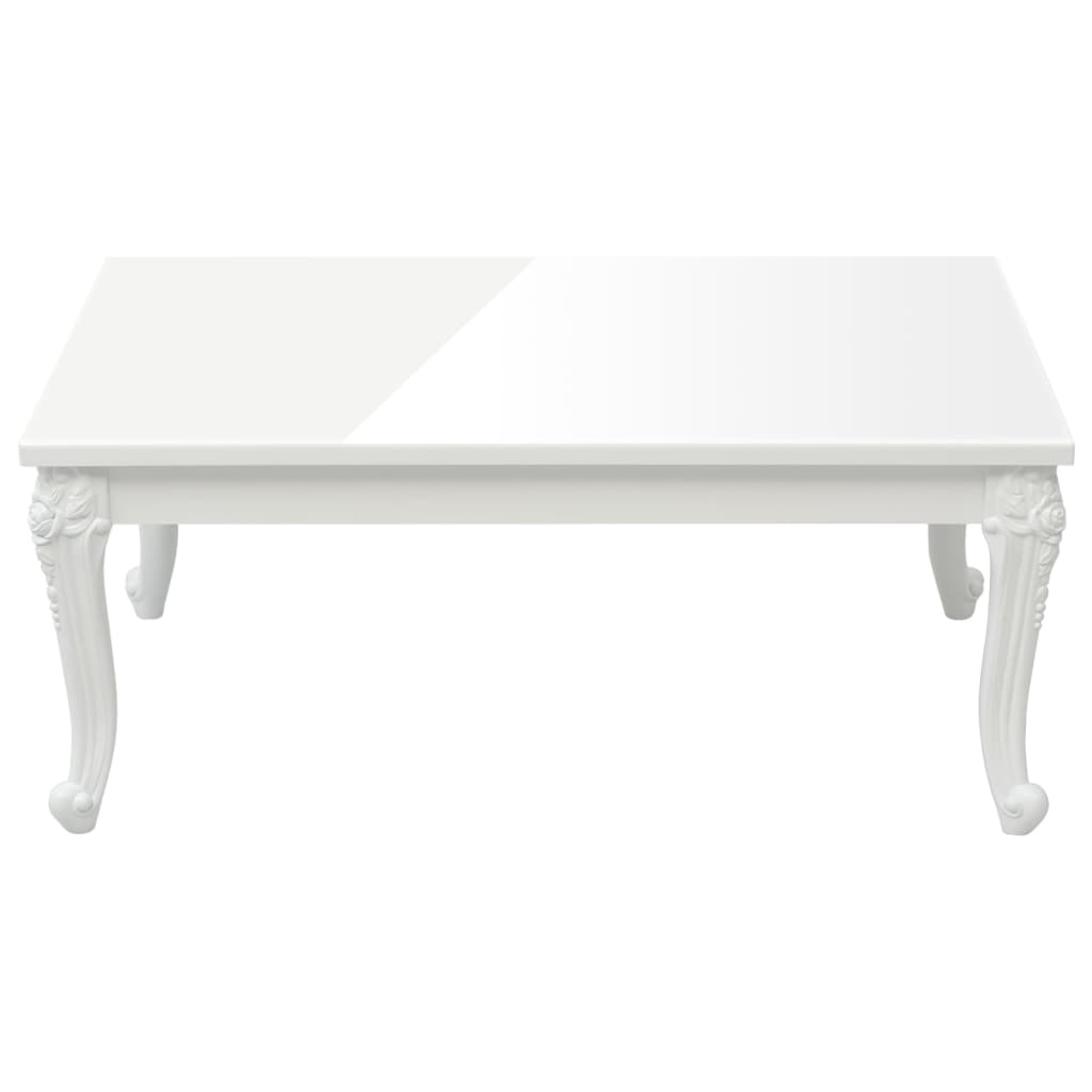 Salongbord høyglans hvit 100x50x42 cm konstruert tre vidaXL