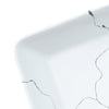 Benkeservant hvit rektangulær 46x35,5x13 cm keramikk