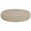 Benkeservant sand oval 59x40x15 cm keramikk