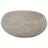 Benkeservant sand oval 59x40x15 cm keramikk