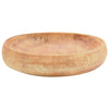 Benkeservant brun oval 59x40x15 cm keramikk