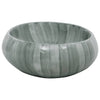 Benkeservant grønn oval 59x40x15 cm keramikk
