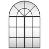 Veggspeil svart 60x90 cm buet jern