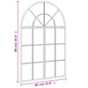 Veggspeil svart 60x90 cm buet jern