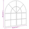 Veggspeil svart 80x80 cm buet jern