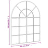 Veggspeil svart 80x100 cm buet jern