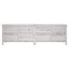 Putekasse hvit 198,5x50x56,5 cm heltre gran